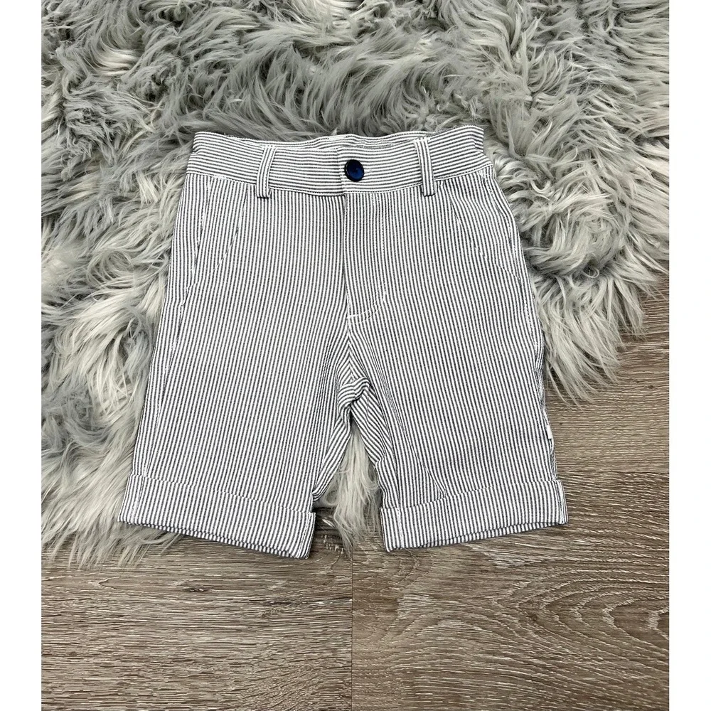 Fore!! Boys Seersucker Bermuda Shorts Size 12-18 Month NEW